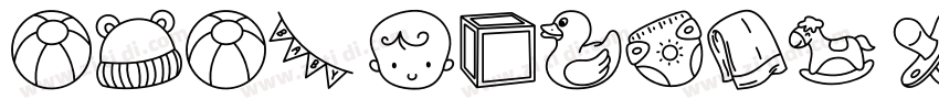 Baby Shower Gift字体转换